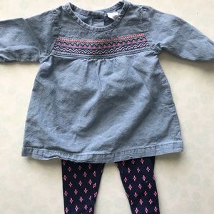 Carter’s 3M girl denim shirt/pants-can bundle!